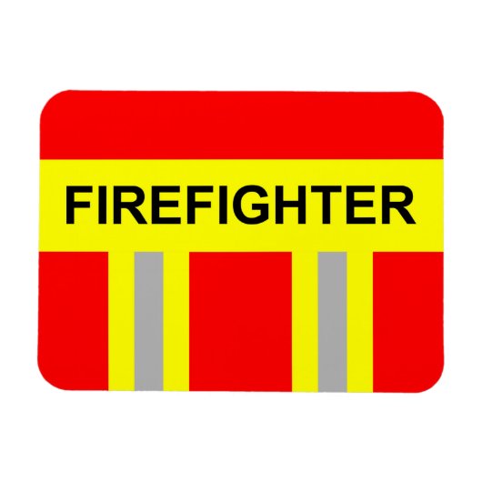 Feuerwehr Symbol Uniform Rot Magnet マグネット (横)