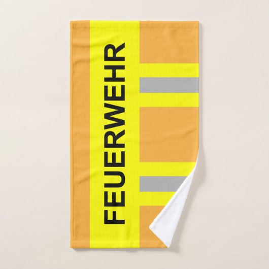 Feuerwehr Symbol Uniform Sandfarben ハンドタオル (ハンドタオル)