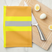 Feuerwehr Symbol Uniform Sandfarben Geschirrtuch キッチンタオル (四つ折り)