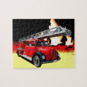 Feuerwehrauto ジグソーパズル (横)