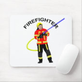 Feuerwehrmann in Einsatzkleidungマウスパッド マウスパッド (マウス)