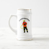 Feuerwehrmann in Einsatzkleidung Bierglas ビールジョッキ (左)