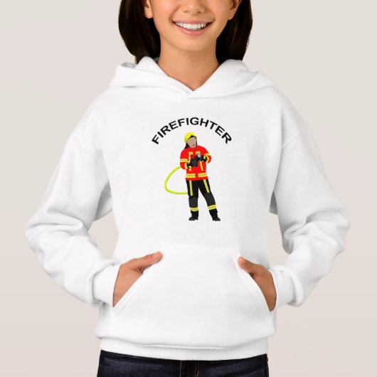 Feuerwehrmann in Einsatzkleidung  Hoodie (正面)