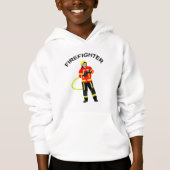 Feuerwehrmann in Einsatzkleidung Hoodie (正面)