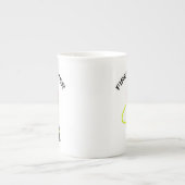 Feuerwehrmann in Einsatzkleidung Porzellantasse ボーンチャイナマグカップ (正面)