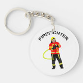 Feuerwehrmann in  Einsatzkleidung  Schlüsselanhäng キーホルダー (正面)