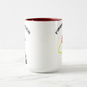 Feuerwehrmann in Einsatzkleidung Tasse マグカップ (中央)