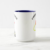 Feuerwehrmann in Einsatzkleidung Tasse マグカップ (中央)