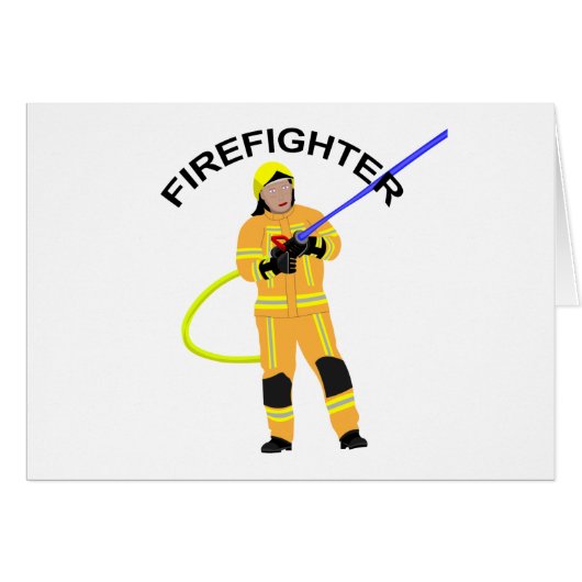 Feuerwehrmann in sandfarbener Einsatzkleidung (正面横)