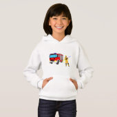 Feuerwehrmann und Löschfahrzeug Hoodie (正面フル)