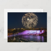 Feuerwerk über den Niagarafällen Postkarte ポストカード (正面/裏面)