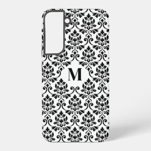 Feuille ダマスク ブラック パターン(カスタム) samsung galaxy s22+ケース