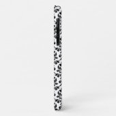 Feuille Damask ブラック柄(カスタム) Case-Mate iPhoneケース (裏面/左)