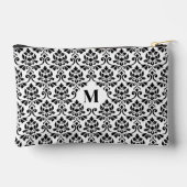 Feuille Damask Black Pattern (Custom) アクセサリーポーチ (裏面)