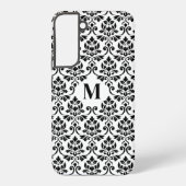 Feuille Damask Black Pattern (Custom) Samsung Galaxyケース (裏面)
