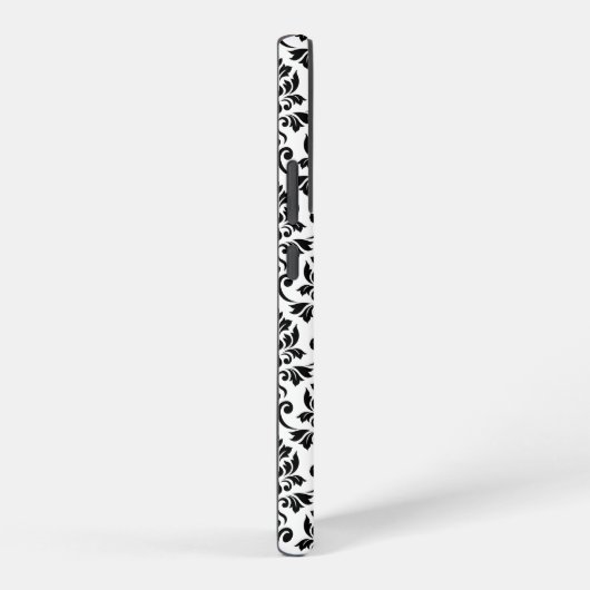 Feuille Damask Black Pattern (Custom) Samsung Galaxyケース (右側面)