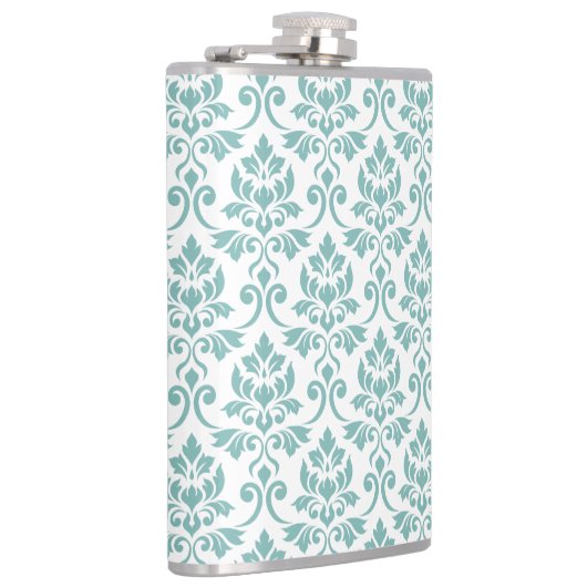 Feuille Damask Teal Pattern フラスク (右)