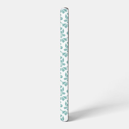 Feuille Damask Teal Pattern Samsung Galaxyケース (左側面)