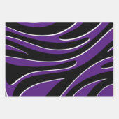 Feuille De Papier Cadeau Effet Zébré, pour offrir, ラッピングペーパーシート (正面3)