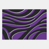 Feuille De Papier Cadeau Effet Zébré, pour offrir, ラッピングペーパーシート (正面)