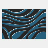 Feuille De Papier Cadeau Effet Zébré, pour offrir, ラッピングペーパーシート (正面)