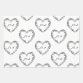 Feuille De Papier Cadeau noir et blanc ラッピングペーパーシート (正面3)