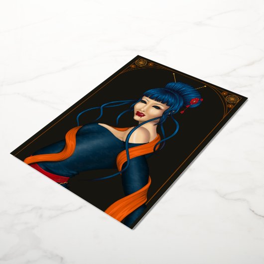 Feuille d'invitation 箔招待状 (回転した状態)