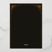 Feuille d'invitation 箔招待状 (裏面)