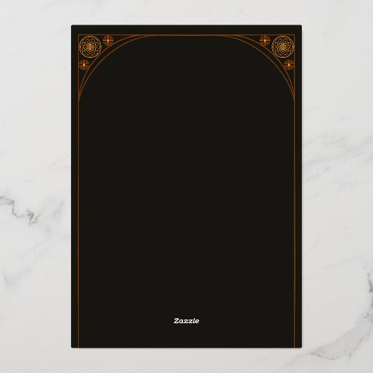 Feuille d'invitation 箔招待状 (裏面)