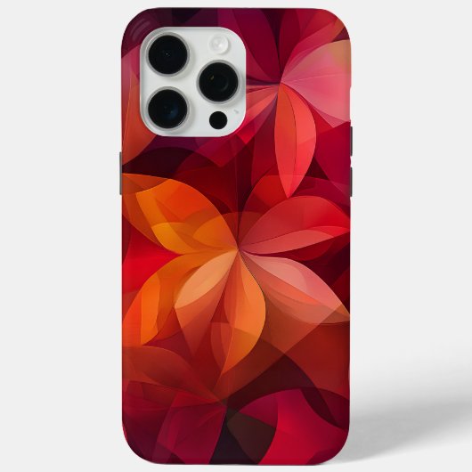 🍁 Feuilles d'automne vibrantes en rouge et orange Case-Mate iPhoneケース (裏面)