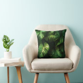 Feuilles de Monstera Tropicales - Design Vert Luxu クッション (椅子)