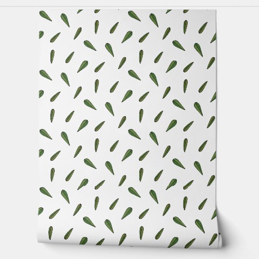 Feuilles du printemps, motif aquarelle 壁紙 (ほどく)