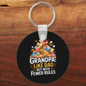 Fewer Rules Funny Grandpa  キーホルダー (正面)