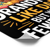 Fewer Rules Funny Grandpa  ポスター (角)