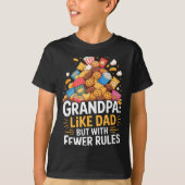 Fewer Rules Funny Grandpa  Tシャツ (正面)