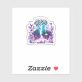 Fey Gothic Emo Goblincore Aesthetic  Forest Graphi シール (シート)