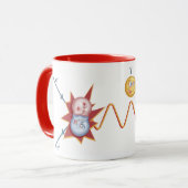 Feynmanのおもしろいな図表 マグカップ (正面左)