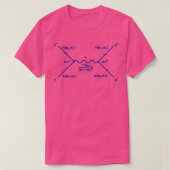 Feynman diagram electron positron pair annihilatio tシャツ (デザイン正面)