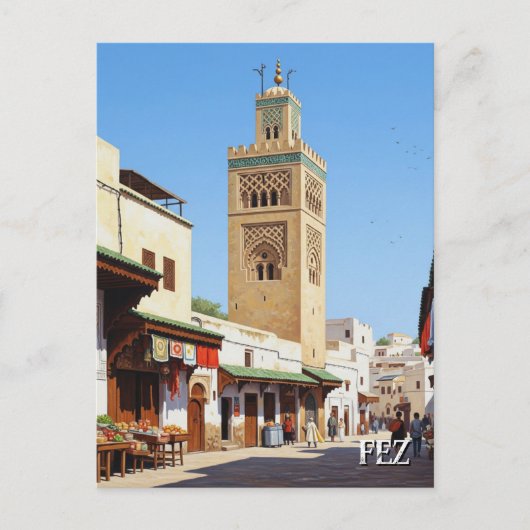 Fez Morocco Travel ポストカード (正面)