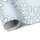 Fez Starburst Trellis in Slate and Green ラッピングペーパー (ロールコーナー)