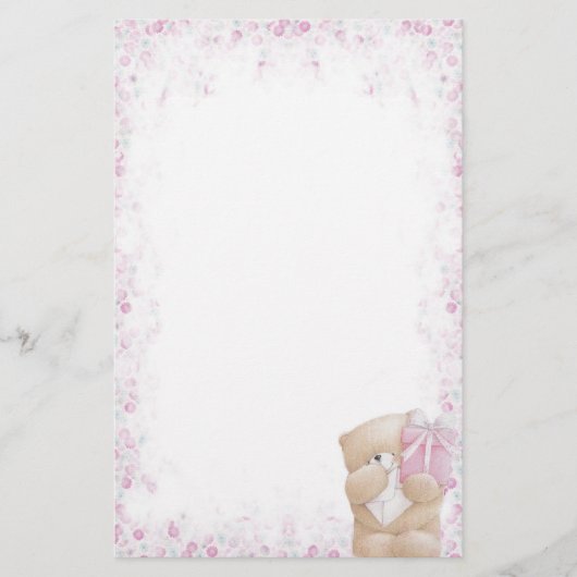 FFくまのギフト 便箋 (正面)