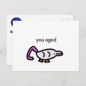 FF「ハッピーバースデー」カード ポストカード (正面/裏面)