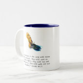 FFAPOVアイザイアの40:31のワシのマグ(右利きの) ツートーンマグカップ (正面左)