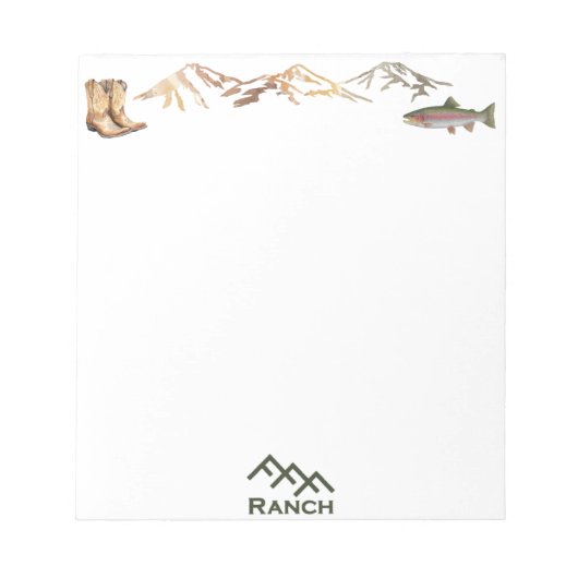 FFF Ranch  ノートパッド (正面)