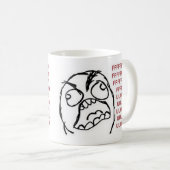 FFFFFFFUUUUUUUの激怒のマグ コーヒーマグカップ (正面右)