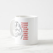 FFFFUUUUU コーヒーマグカップ (正面左)