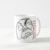 FFFUUUの激怒のコーヒー・マグ コーヒーマグカップ (正面右)