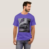 Ffgdカー油ブラックリオンデザイン Tシャツ (正面フル)