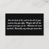 FFLのディーラーの名刺5 名刺 (裏面)