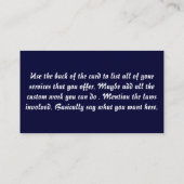 FFLのディーラーの名刺 名刺 (裏面)